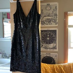 Black sequent homecoming dress ( size S )